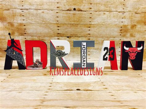 Michael Jordan Letters Michael Jordan Party Decor Jordan | Etsy