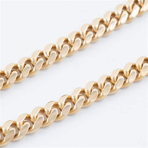 Mens Gold 14kt Solid Cuban Link Chain – William S Rich and Son