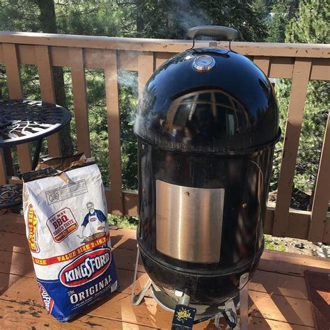 One thing I love about this Weber Smokey Mountain is how portable it is ...