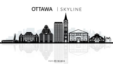 Ottawa Skyline Silhouette Vector Download