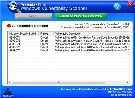 Scan for Windows Vulnerability Scanner » Techtites