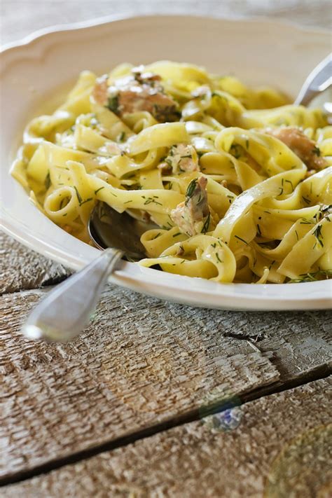 Creamy Salmon Tagliatelle Pasta Recipe