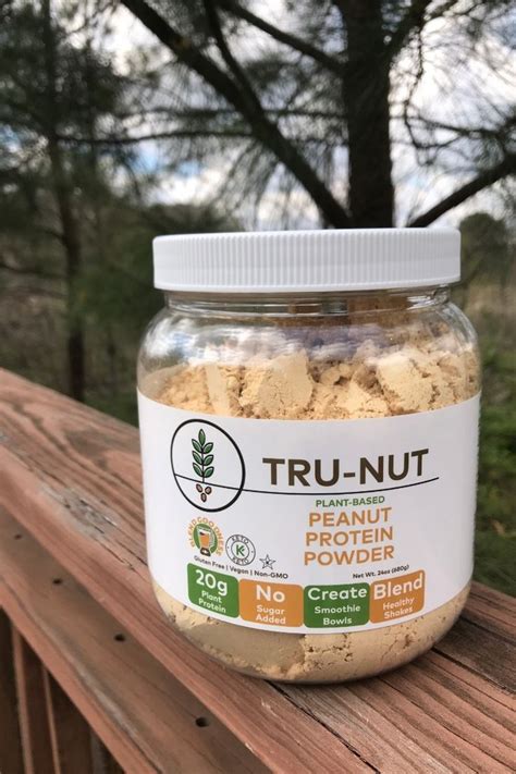 Peanut Protein Powder > Tru-Nut | Protein powder, Best tasting protein powder, Plant protein