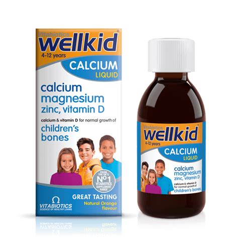 Wellkid® Calcium Liquid By Vitabiotics | Vitamins For Kids