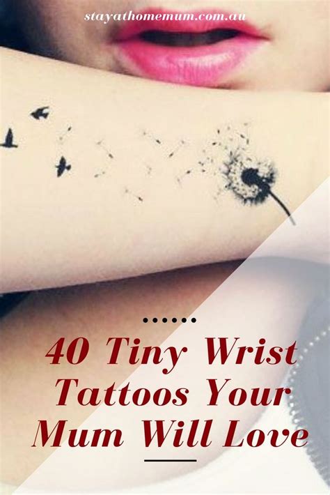 40 Tiny Wrist Tattoos Your Mum Will Love | Stay at Home Mum | Tiny ...