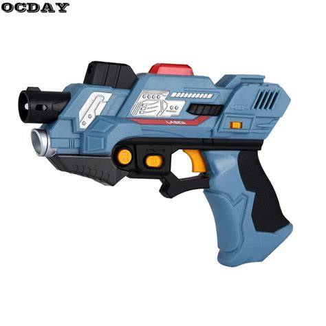 2Pcs Digital Electric Laser Tag Toy Guns With Flash Light & Sounds ...