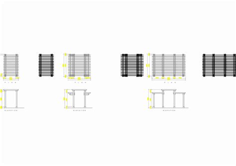 Bloque Pergola Autocad