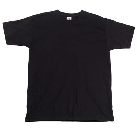 Fruit of the Loom Black 100% Cotton T-Shirt - The Kit Crew