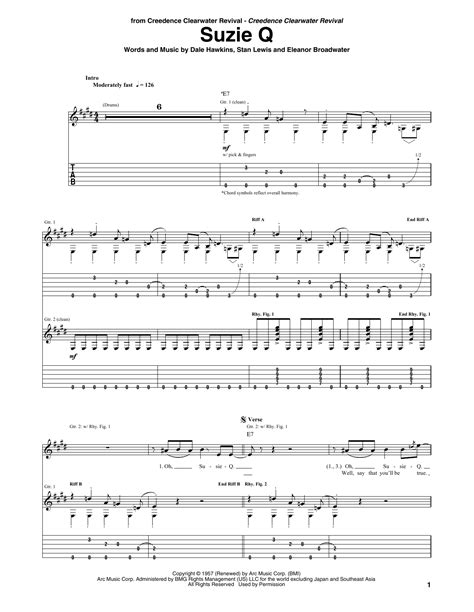 Susie-Q | Sheet Music Direct