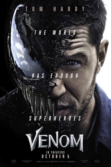 The Blot Says...: Marvel’s Venom “The World Has Enough Superheroes” Teaser Movie Poster