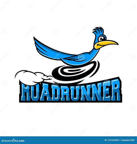 Modern Roadrunner Bird Logo. Cartoon Vector | CartoonDealer.com #173744339