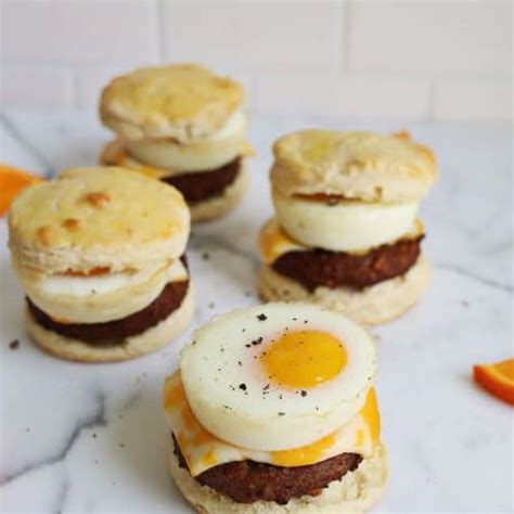 Buttermilk Biscuit Breakfast Sandwiches - A Beautiful Mess