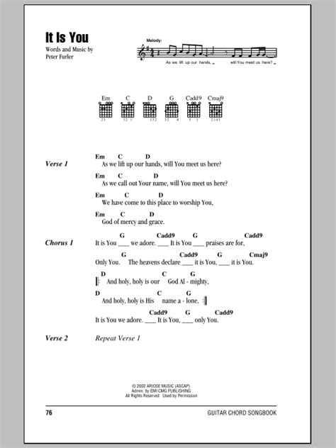 It Is You by Newsboys - Guitar Chords/Lyrics - Guitar Instructor