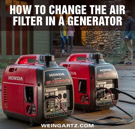 How To Change the Air Filter in a Honda Generator - Weingartz