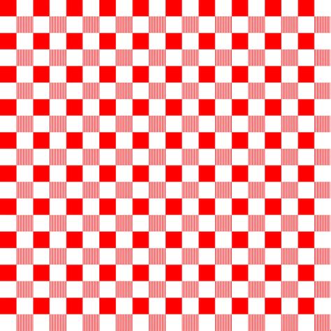 Red And White Checkered Background