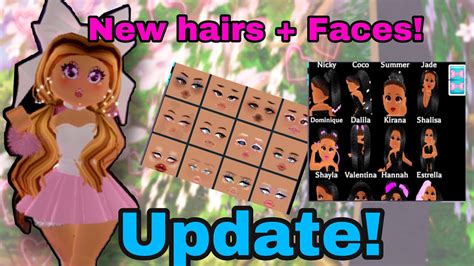 *NEW* HAIR AND FACES IN ROYALE HIGH UPDATE ! ||anixia|| - YouTube