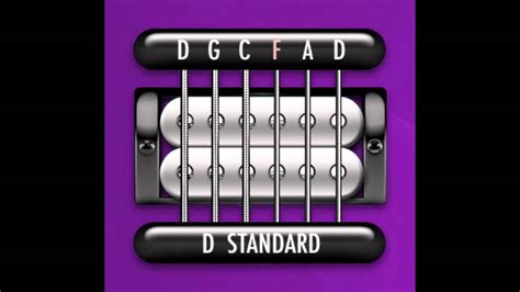 Perfect Guitar Tuner (D Standard = D G C F A D) - YouTube