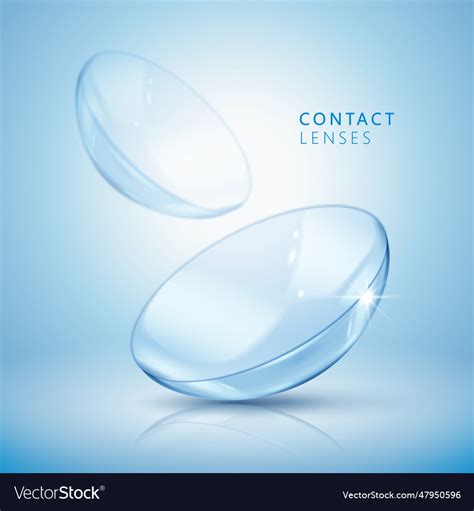 Contact lenses template Royalty Free Vector Image