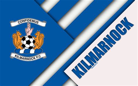 Download wallpapers Kilmarnock FC, 4k, material design, Scottish ...