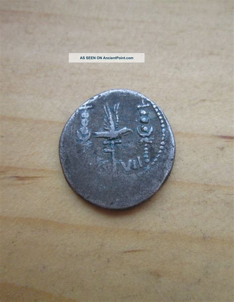 Ancient Mark Anthony Cleopatra Lover Silver Denarius 32 Bc Legion Vii ...