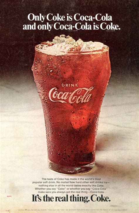 “It’s the real thing.” Coca-Cola ad (1969 debut?) - Fonts In Use