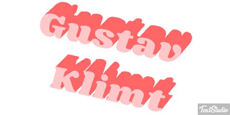 Gustav Klimt Celebrity Animated GIF Logo Designs