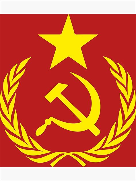 "Communist Flag" Poster for Sale by Chocodole | Redbubble