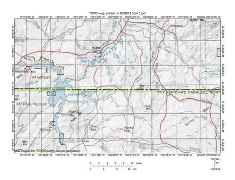 North Platte River Map Wyoming