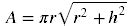 Surface Area of a Cone Calculator