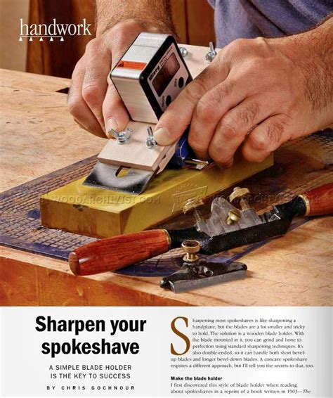 Sharpening Spokeshave • WoodArchivist