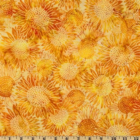 Bali Batik Sunflowers Daffodil Yellow | Bali batik, Fabric design, Daffodils