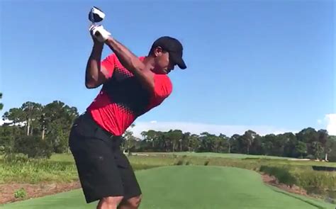 Tiger Woods posts video of him hitting driver -- and something looks ...