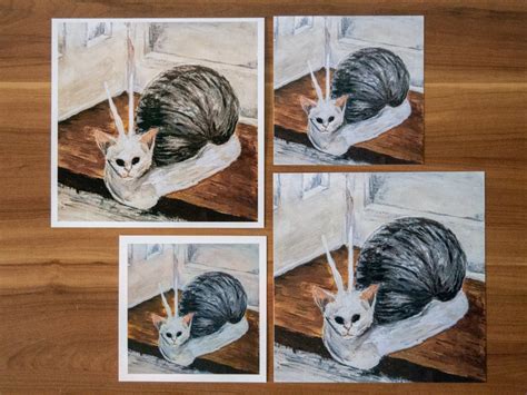 Ancient Cursed Cat / Art Print / Meme / Sad Cat / Multiple - Etsy