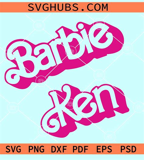 Barbie Ken Logo SVG, Barbie Ken SVG, Mattel Ken doll SVG