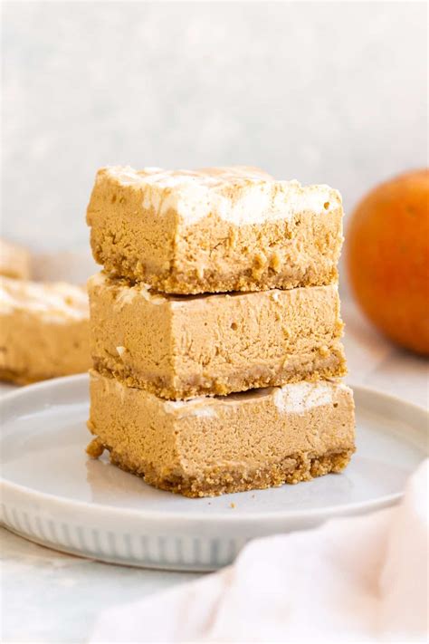 No Bake Pumpkin Cheesecake Bars (20 min. prep!) - Chunky in Kentucky