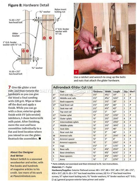 Adirondack Glider Bench Plans • WoodArchivist