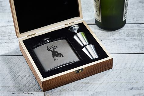 Personalized Flask Personalized Flask Set With Shot Glasses - Etsy