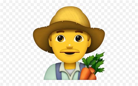 Farmer Emoji - Farmer Emoji Png,Man Emoji - free transparent emoji - emojipng.com