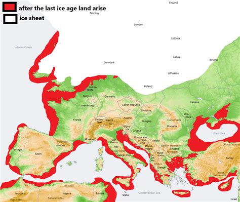 Ice Age Map Of Europe