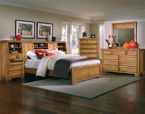 American Signature Furniture Bedroom Sets / Hanover 7-Piece King Storage Bedroom Set - Cherry ...