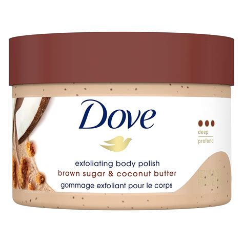 Buy Dove Exfoliating Body Polish Scrub for Dry Skin with Brown Sugar ...