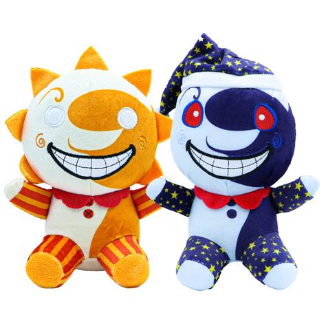 Buy LXSLFY Sundrop and Moondrop Plush FNAF Puppet Clown Figure Cartoon ...