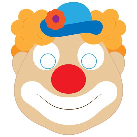 Clown Mask Template | Free Printable Papercraft Templates