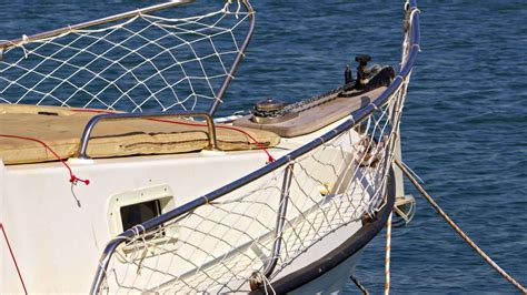 Fishing Boat Net And Blue Sea Footage. 7423939 Stock Video at Vecteezy