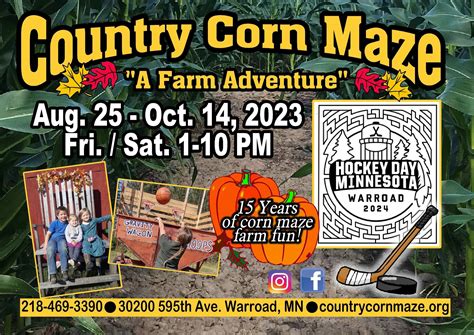 Country Corn Maze 2023 | Hockey Day Minnesota