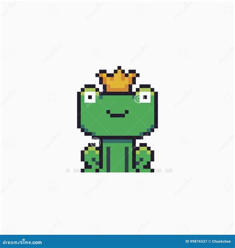 Pixel Art Frog ilustración del vector. Ilustración de aislado - 99876537