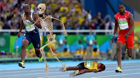 Olympic Setback: Usain Bolt’s Skeleton Sprinted Out Of His Skin In The Middle Of A Race And ...