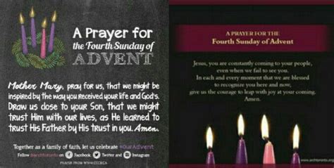 Prayers for the Fourth Sunday of Advent. Images ctto. | Prayers, Pray for us, Pray