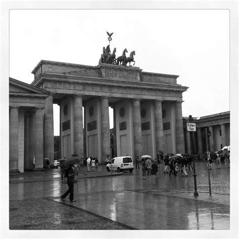 The Brandenburg Gate in the rain, Berlin, Germany Brandenburg Gate, History Projects, Berlin ...