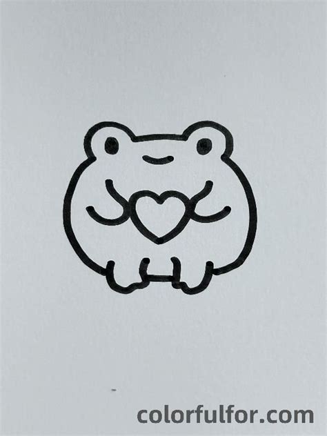 Cute Easy Frog Drawing Ideas Colorfulfor Frog Drawing Easy